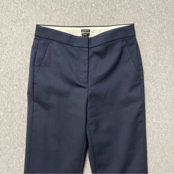 J. Crew Kate Pants Navy Size 2T NWT Striaght Leg Four Season Stretch Business - Picture 2 of 12